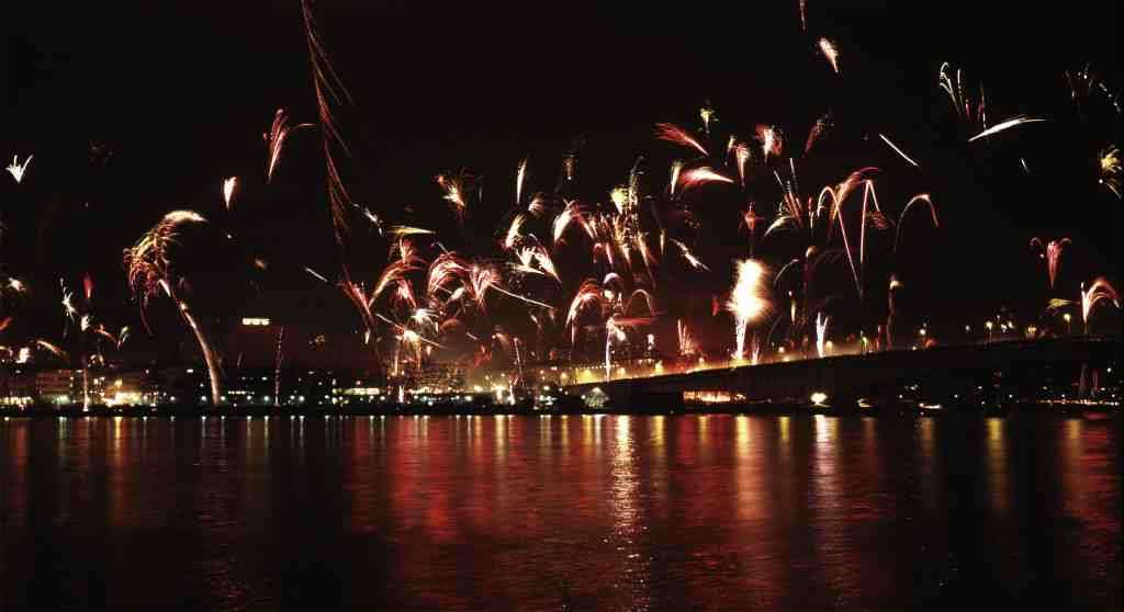 Silvester am Rhein